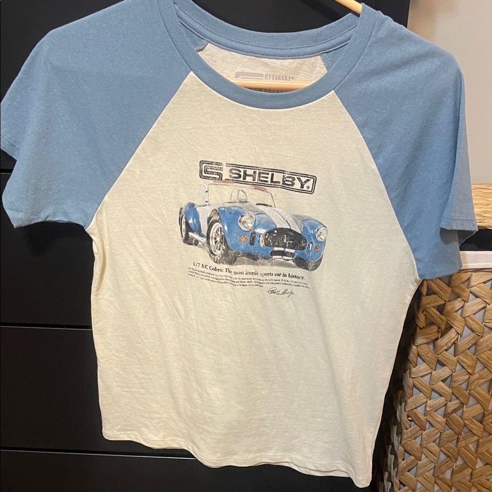Selby Women's Graphic Tee - Blue and Cream